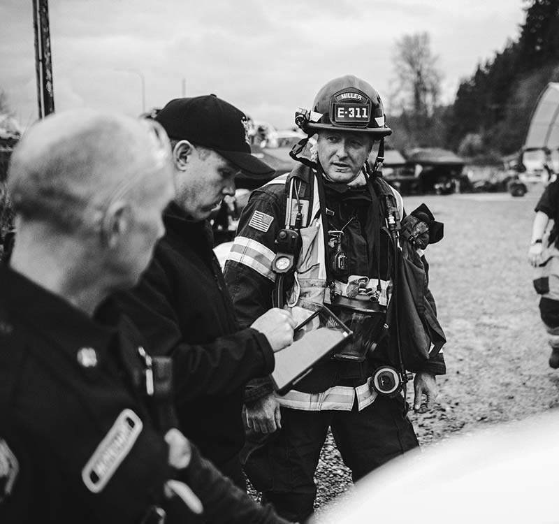 Fire Marshall on survey