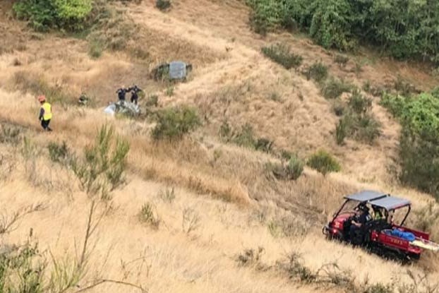 Female Injured After Driving Down Embankment