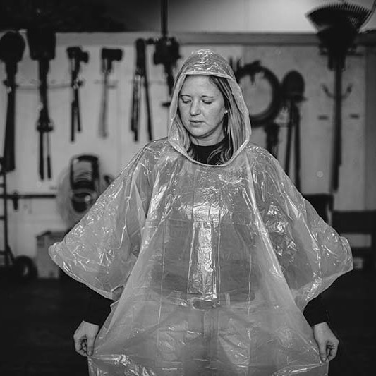 Emergency rain jacket