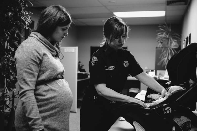 Child car seat demo
