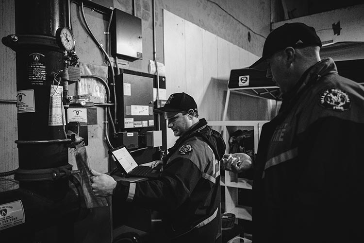 Inspecting a facility