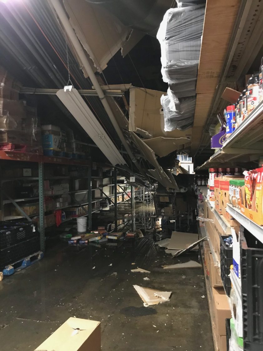 An image of a store that has been damaged by water, requiring the assistance of Valley Regional Fire Authority's services.