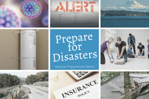 A collage of pictures featuring the Valley Regional Fire Authority preparing for disasters.