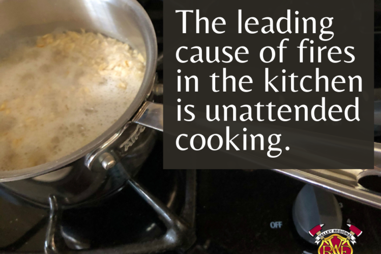 The leading cause of fires in the kitchen, according to firefighters from Valley Regional Fire Authority, is unattended cooking.