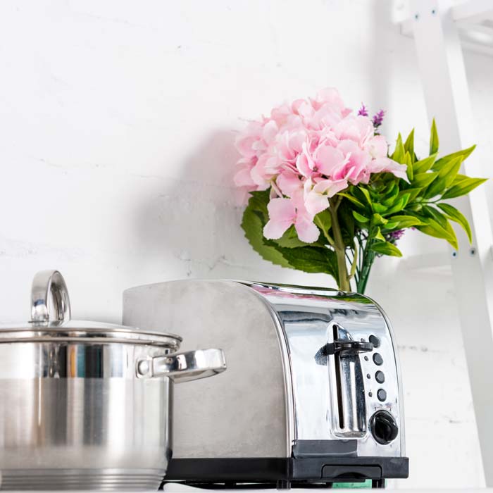 Toaster on counter top