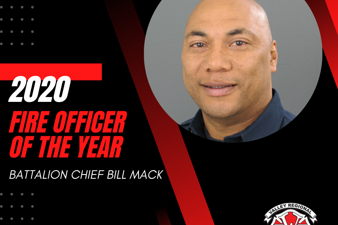 2020 fire officer of the year - Valley Regional Fire Authority battalion chief Bill Mack.