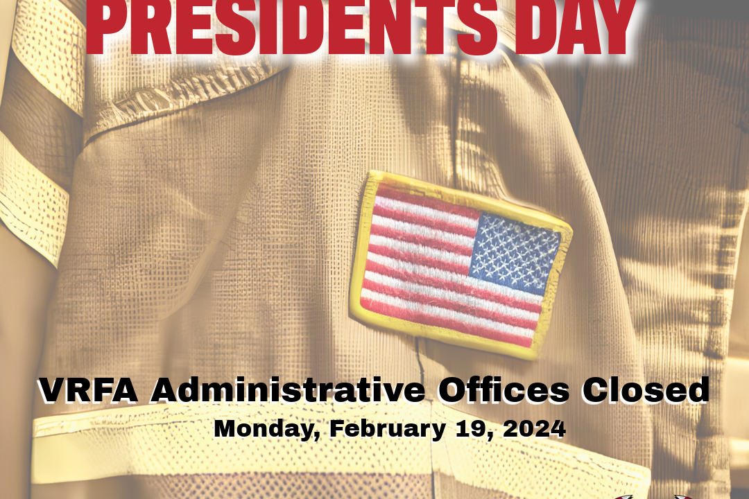 Vrfa administrative offices closed Presidents Day.