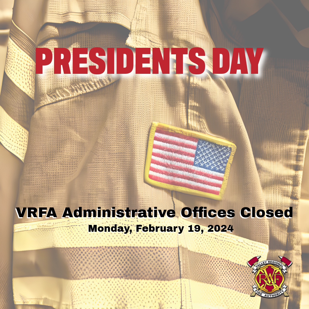 Vrfa administrative offices closed Presidents Day.